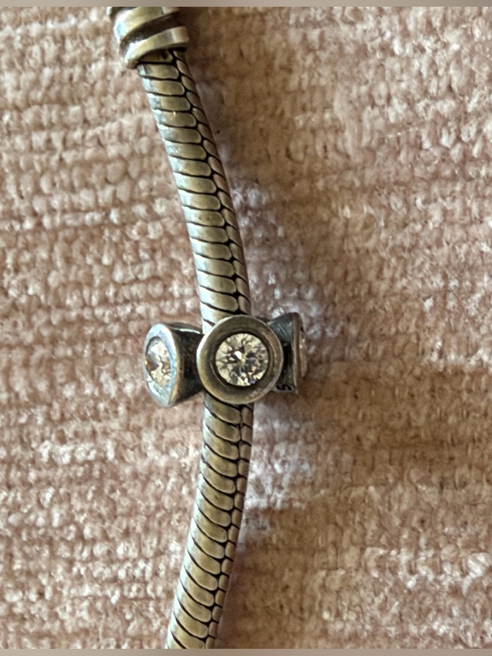 PANDORA Lights Clear CZ Spacer Authentic Sterling Silver Zirconia Eye-Catching